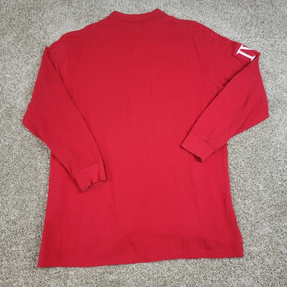 Polo Ralph Lauren County Riders & Jockey Club Mens XLT Red Big Pony Rugby Polo